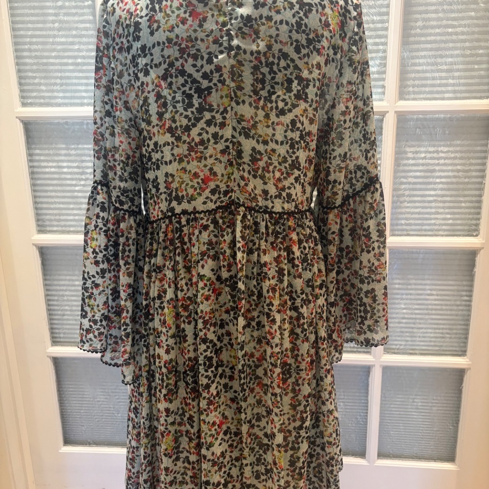 Anthropologie Bhanuni by Jyoti Floral Boho Dress Size 12 - Picture 4 of 7